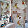 Вінілова наклейка на холодильник Орхідеї і краплі роси 02 (самоклеюча плівка ПВХ) бежевий 600*1800 мм, фото 4