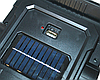 Ліхтарик світлодіодний ручний переносний з акумулятором на сонячній батареї PowerBank HC-7078-C USB/19 см/14 см, фото 4