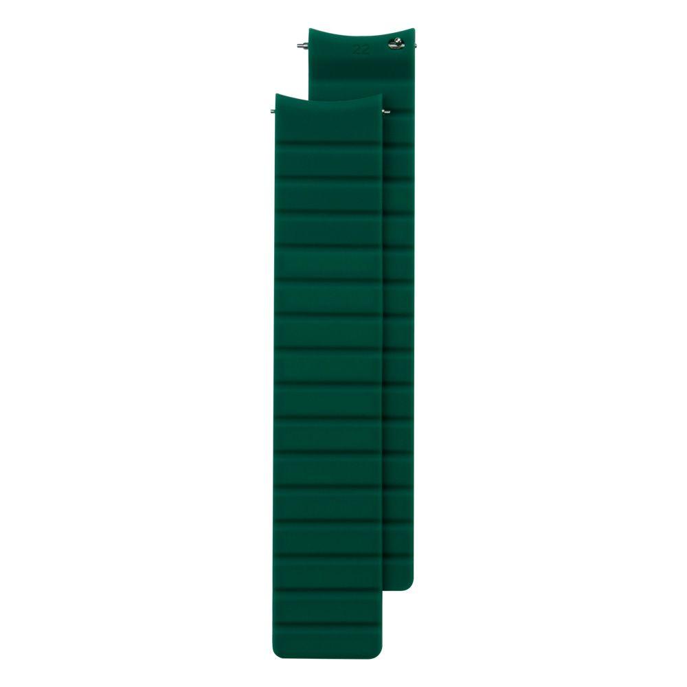 Ремешок для часов Silicone Link Magnetic 22mm Цвет Green - фото 1 - id-p1860210890