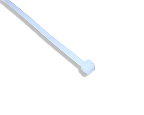 Стяжка/Хомут для кабелю пластиковий білий 3.6х200мм/1шт, фото 2