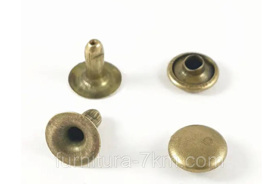 Хольнітен антик ( бронза), односторонній 15 мм.
  Паковання/10000 шт., фото 1