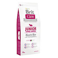 Сухий корм Brit Care для цуценят та молодих собак великих порід Junior Large Breed Lamb & Rice 12кг