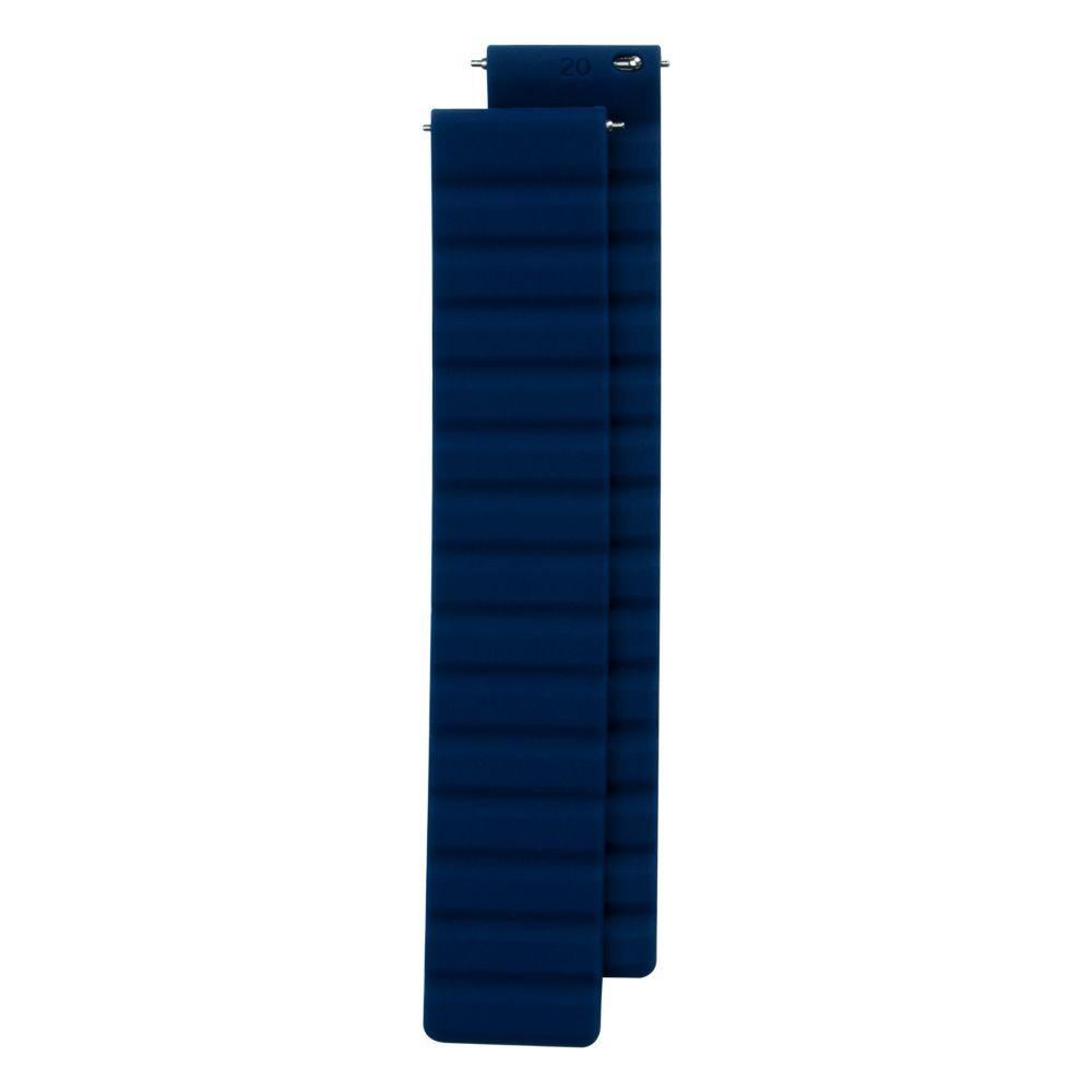 Ремешок для часов Silicone Link Magnetic 20mm Цвет Dark Blue - фото 1 - id-p1860211165