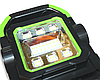 Ліхтарик світлодіодний ручний переносний з акумулятором на сонячній батареї PowerBank HC-7078-D USB/19 см/14 см, фото 4