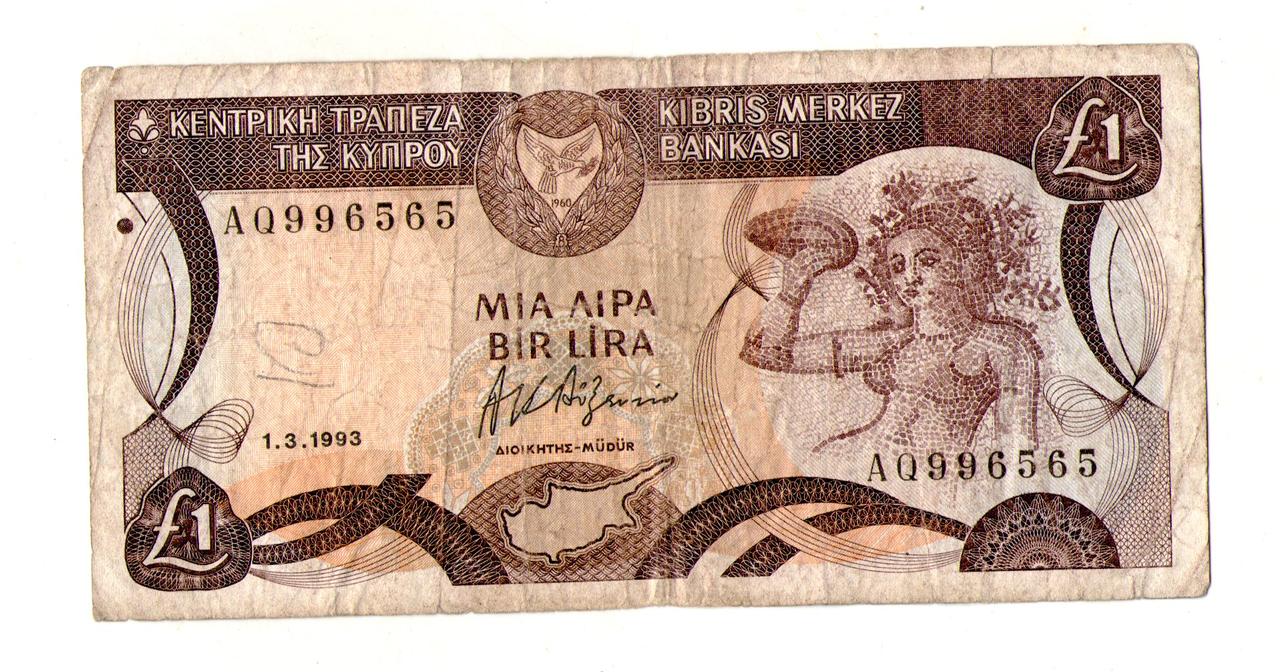 Кіпр 1 фунт 1993 рік №177, фото 1