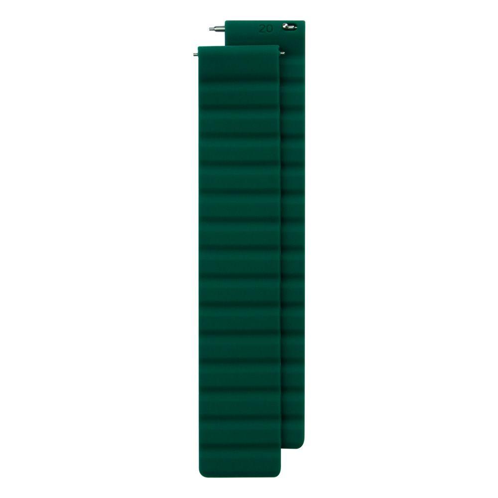 Ремешок для часов Silicone Link Magnetic 20mm Цвет Green - фото 1 - id-p1860211327