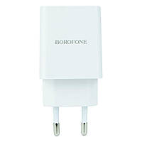 Сетевое Зарядное Устройство Borofone BN5 18W QC3.0 Цвет Белый