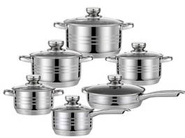 Набір Кухонна посуду Zurrichberg ZB-8013 Набір Каструль 12 Предметів