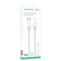 Кабель USB Borofone BX68 PD20W Type C to Lightning 2M Цвет Зеленый