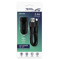 Авто Зарядное Устройство Ridea RCC-21112 Grand Micro 2USB 2.4 A Цвет Черный