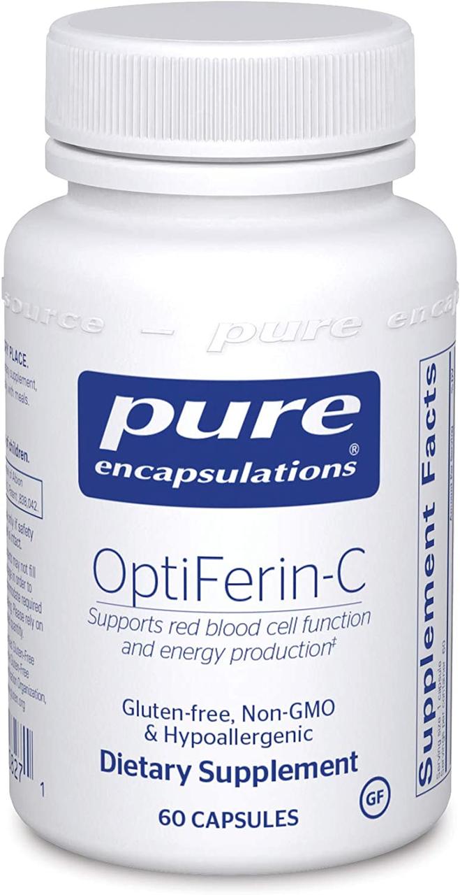 Pure Encapsulations OptiFerin-C / Оптиферин-С залізо 28 мг 60 капсул