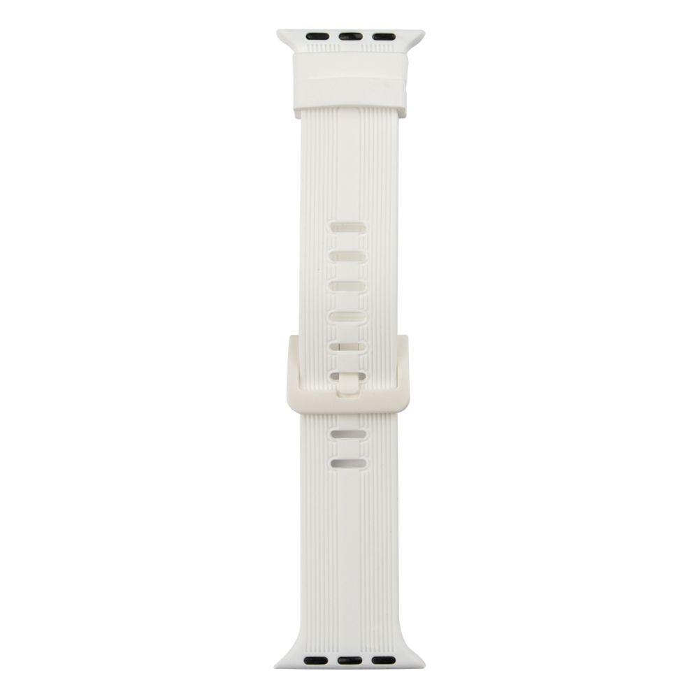 Ремешок для Apple Watch Band Silicone Shine 38/40/41 mm Цвет White - фото 1 - id-p1860210312