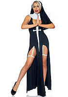 Еротичний ігровий костюм черниці Sultry Sinner Leg Avenue S
