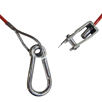 Страхувальний трос Knott з карабіном 1050 мм 42751, фото 2