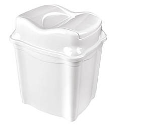 Відро Bee Home для сміття з подвійною кришкою 18 л 25х18 см h41 см поліпропілен (AK 748)