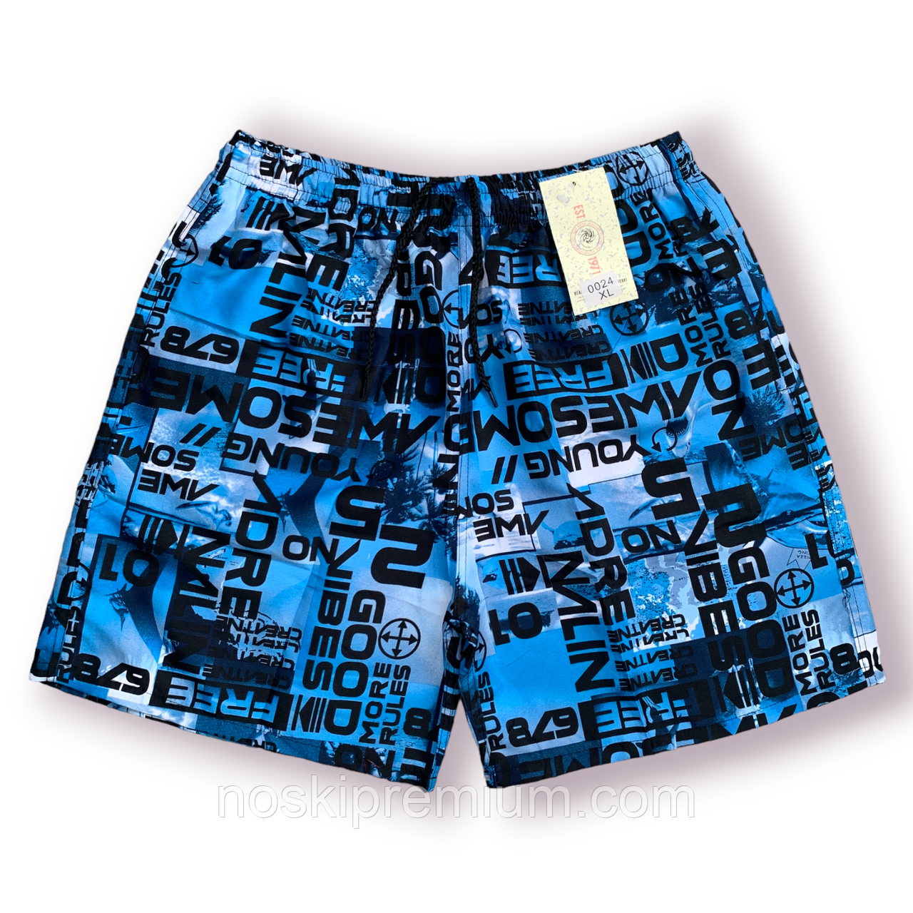 Шорти чоловічі Black Cyclone Est. 1971, розміри M-3XL, блакитні, 0024, фото 1