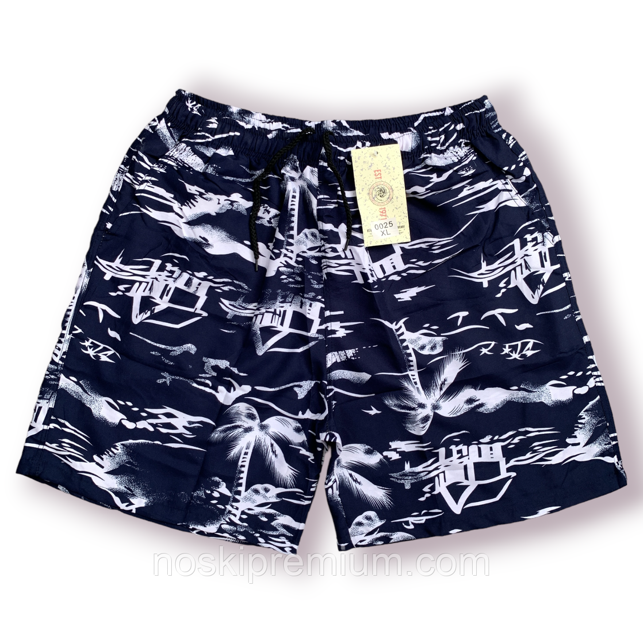 Шорти чоловічі Black Cyclone Est. 1971, розміри M-3XL, темно-сині, 0025, фото 1