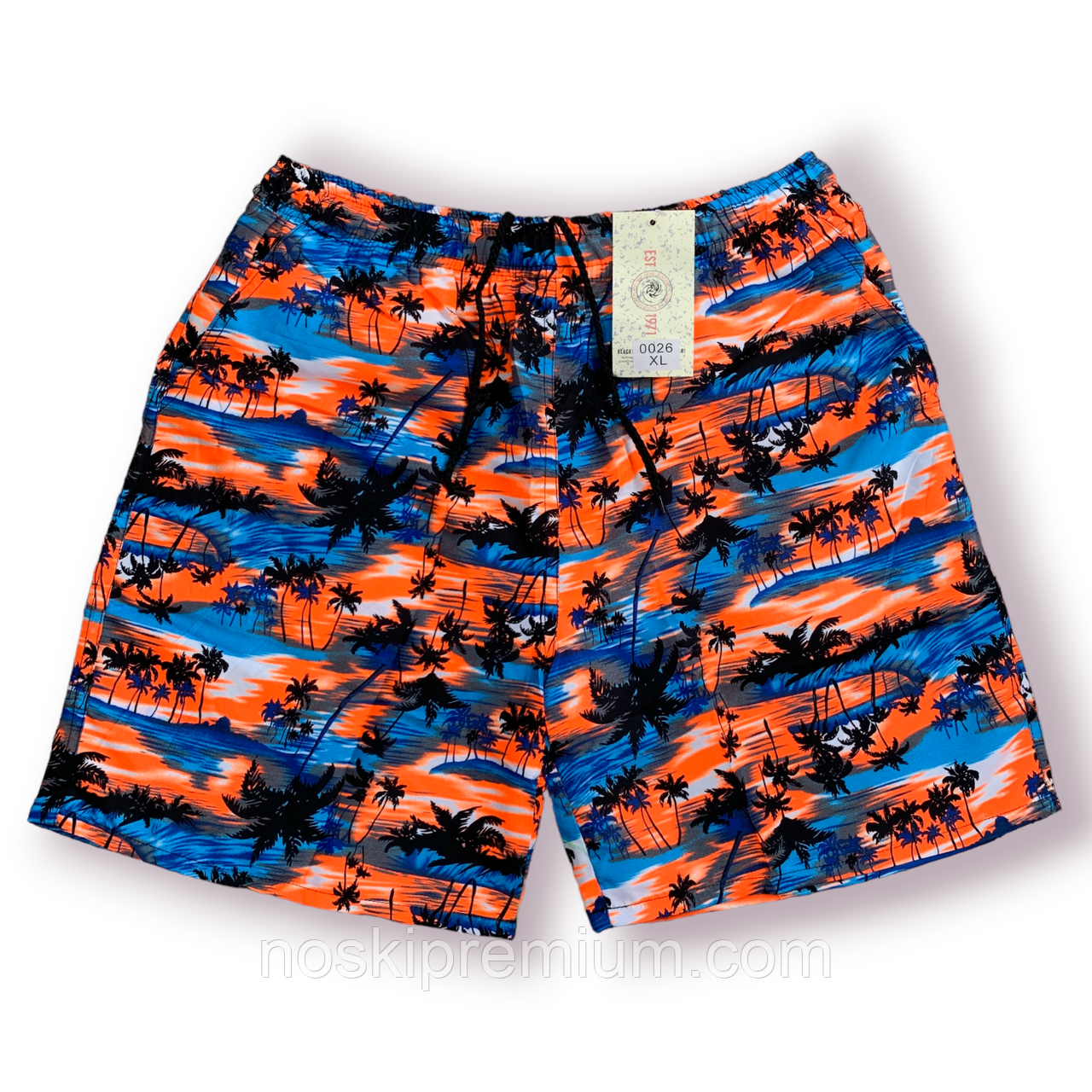 Шорти чоловічі Black Cyclone Est. 1971, розміри M-3XL, помаранчеві, 0026, фото 1