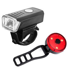 Велоліхтар BSK-1133-XPG, STOP-3SMD (red), Li-Ion акум., ЗП microUSB, Box