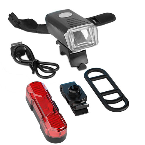 Велоліхтар BSK-HY027-XPG, STOP-5SMD (red), Li-Ion акум., ЗП microUSB, Box