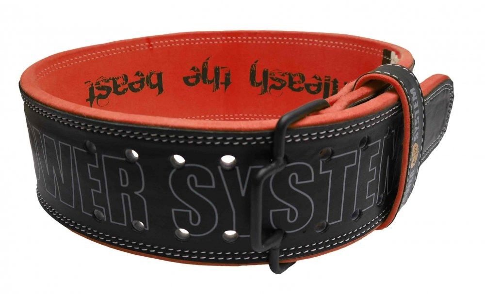 Пояс для важкої атлетики Power System Beast PS-3830 Black/Red M