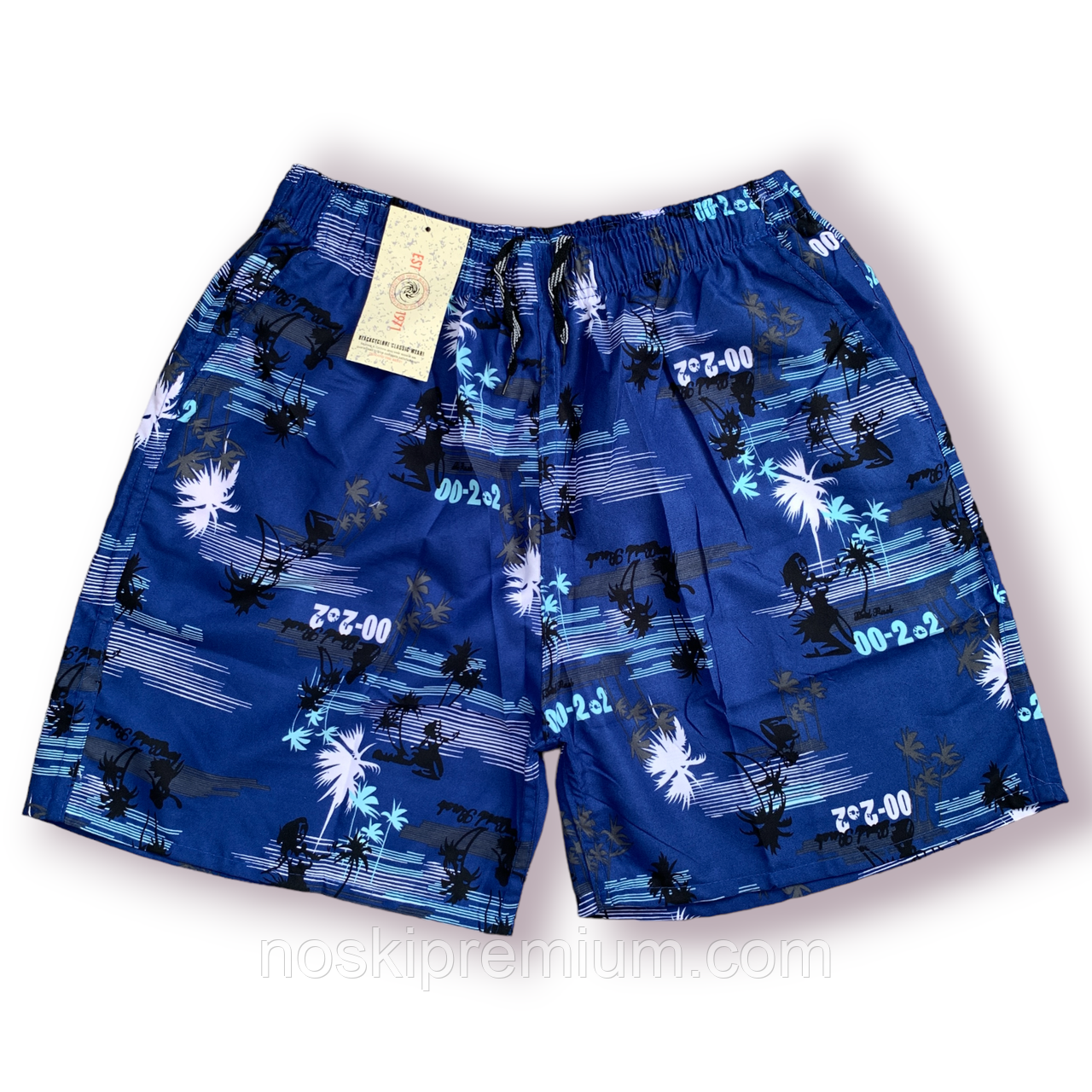 Шорти чоловічі Black Cyclone Est. 1971, розміри M-3XL, сині, 0027, фото 1