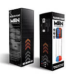 Автоматична вакуумна помпа Men Powerup Passion Pump Blue, LED-табло, перезаряджувана, 8 режимів, фото 5