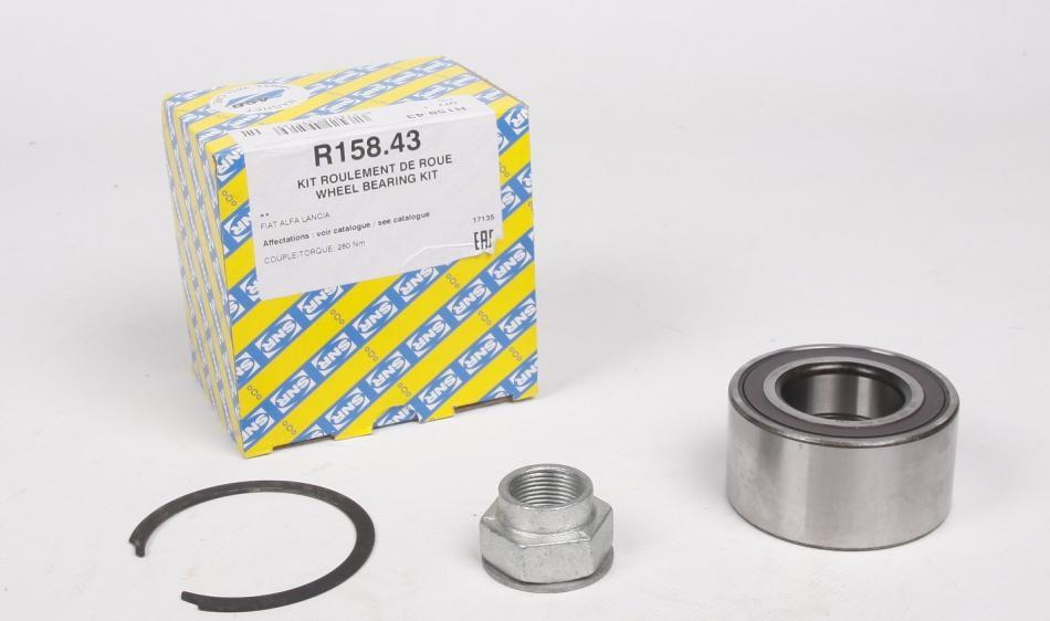 Подшипник маточини SNR NTN R158.43 Citroen Nemo; Fiat Doblo, Punto, Panda, 500, Grande Punto, Linea; Peugeot