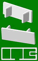 Заглушка для однорядного потолочного карниза ом1