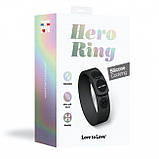 Регульоване ерекційне кільце на кнопках Love To Love HERO RING - BLACK ONYX, фото 7