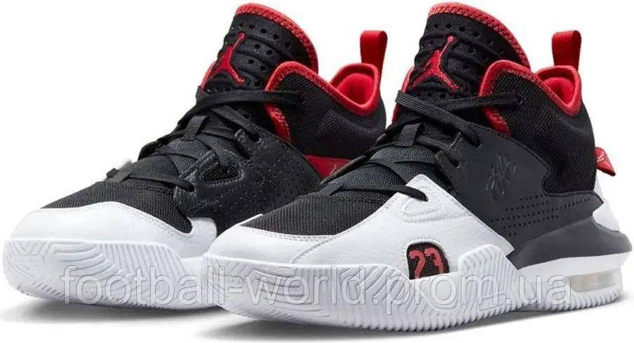 Кроссовки баскетбольные Nike JORDAN STAY LOYAL 2 черно-красно-белые DQ8401-061 - фото 3 - id-p1860366565