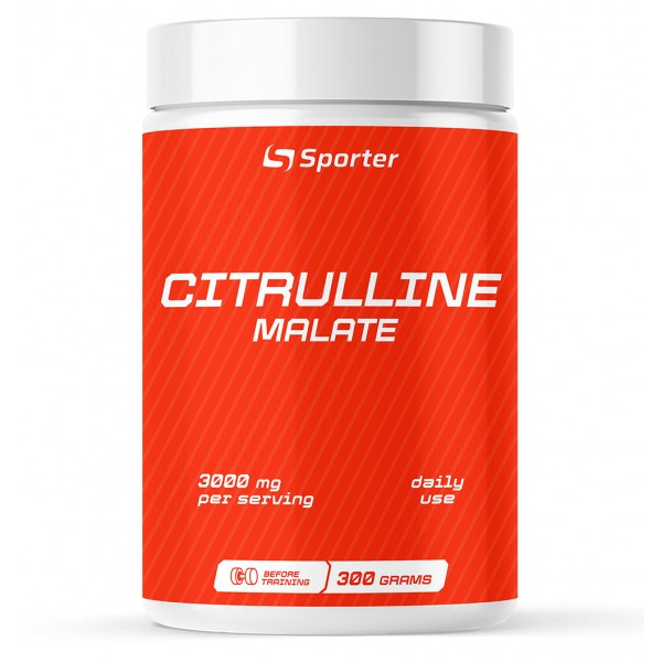 Цитрулін малат SPORTER L - citrulline malate 300 грам PURE