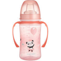 Поїльник-непроливайка Canpol babies EasyStart 240 мл -Sweet fun рожева (35\/208_pin)