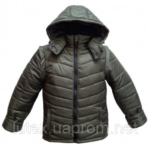 Дитяча куртка жилетка Teddy Jacket хаки 122 ріст 1075b122