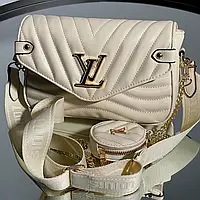 Кремовая женская сумка Louis Vuitton Wave