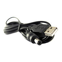 Кабель переходник USB - 5.5x2.1мм 5.5x2.5мм 1.5м для светильника ночника