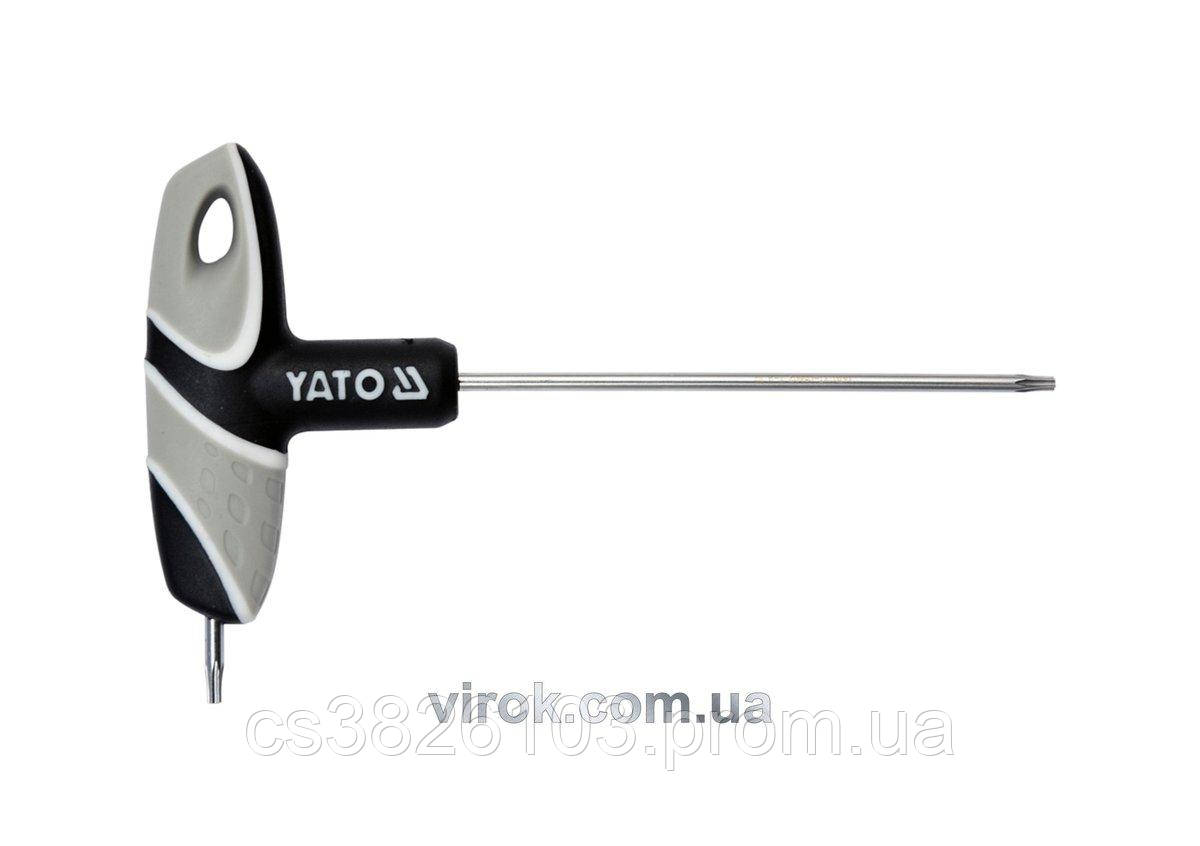 Ключ "TORX" YATO : "T"- образний, Т9, двосторонній, L= 100 мм