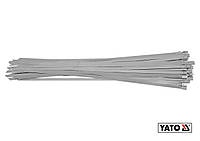 Хомут затискний YATO : смуга- 8 х 550 мм з нержавіючої сталі, пак. 50 шт [50]