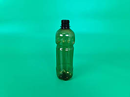 Пляшка ПЕТ пластикова харчова 0,5 л коричнева з кришкою (120 шт.)