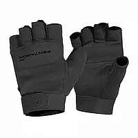 Тактические безпалые перчатки/ Перчатки для военных Pentagon Duty Mechanic/ Армейские защитные перчатки/Черные