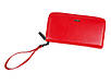 Жіночий шкіряний гаманець-клатч Cardinal матовий 19×10×2.5 см Червоний, фото 4