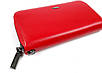 Жіночий шкіряний гаманець-клатч Cardinal матовий 19×10×2.5 см Червоний, фото 7