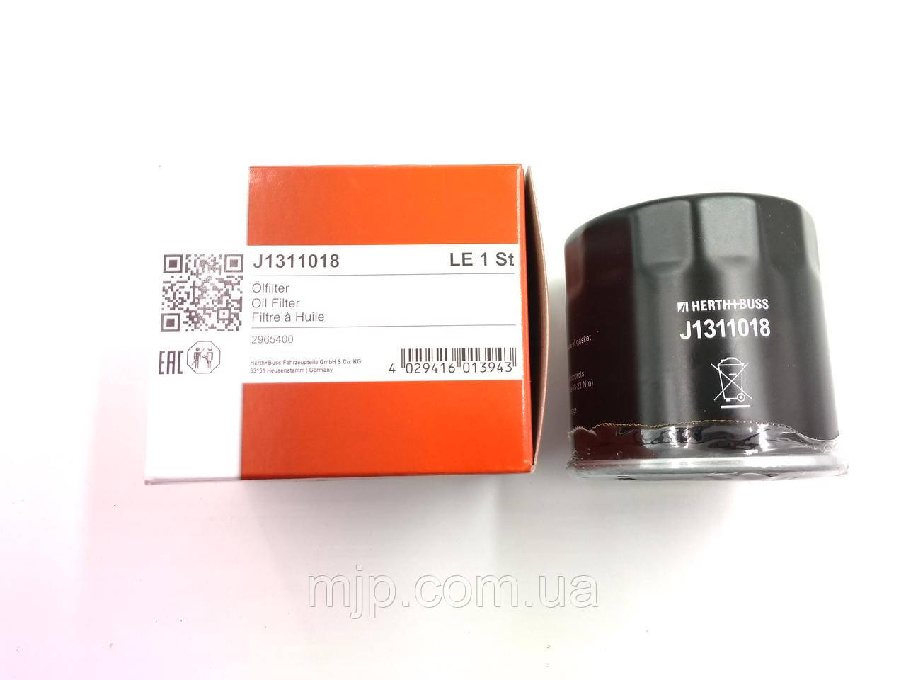 Фільтр масляний HERTH+BUSS J1311018 15208-65F0E, 15208-3J400, 15208-65F00, 15208-65F01, 15208-65F0A, 15208-65F0B, 15208-65F0C, - фото 1 - id-p1860456750