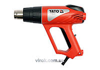 Фен технічний мережевий YATO : P= 2000 Вт 0~550°C, з регулятором темп-ри, 5 t°.реж + 6 аксесуари [5]