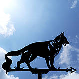 Флюгер Собака, флюгер на дах з металу 2 мм., фото 8