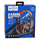 Навушники Hoco ігрові дротові з мікрофоном Magic W103 Black / Red, фото 3