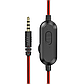 Навушники Hoco ігрові дротові з мікрофоном Magic W103 Black / Red, фото 9