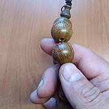 Чотки браслет із дерева Венге 20 мм. 12 бусин, фото 3