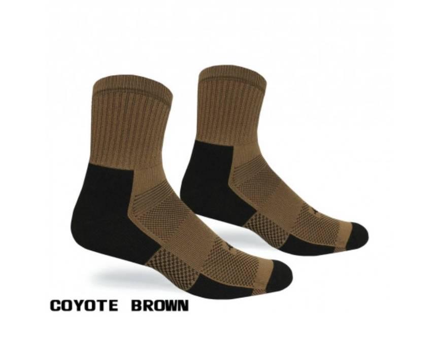 Літні швидковисихні шкарпетки для військових армії США Covert Threads JUNGLE Micro Coyote розмір 41-45, фото 1