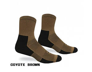 Літні швидковисихні шкарпетки для військових армії США Covert Threads JUNGLE Micro Coyote розмір 41-45